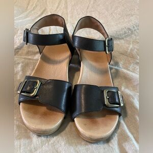 Dansko Black Sandals Women's size 39